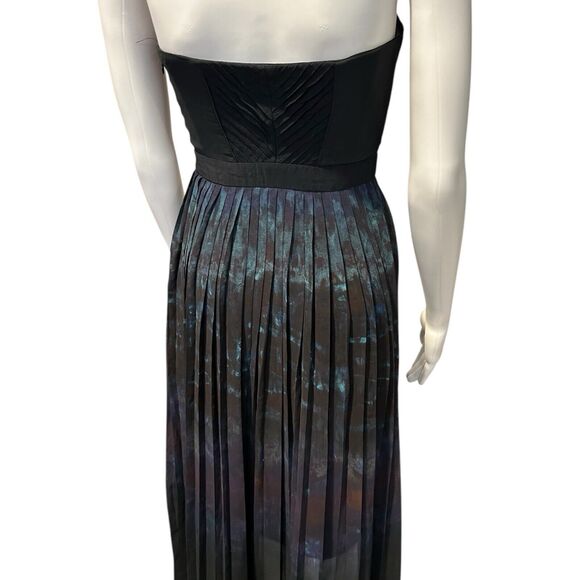 Urban Outfitters Silence & Noise Fortuna Ombre Maxi Slit Dress Black Blue 0 - Picture 4 of 13